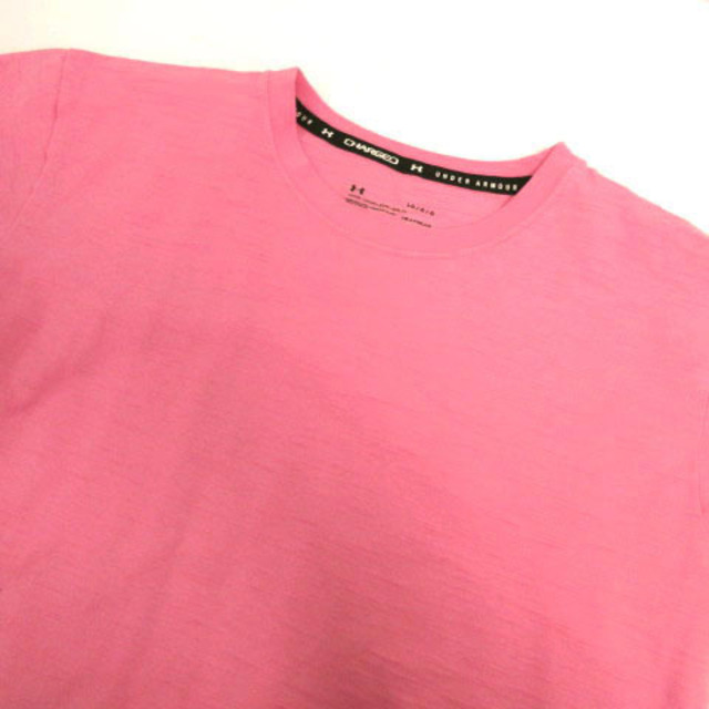 UNDER ARMOUR(アンダーアーマー)のアンダーアーマー Tシャツ 半袖 ロゴ バイカラー ピンク オレンジ系 L スポーツ/アウトドアのスポーツ/アウトドア その他(その他)の商品写真