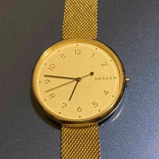 スカーゲン(SKAGEN)のスカーゲン　skagen 腕時計　ゴールド　金　ジャンク(腕時計)