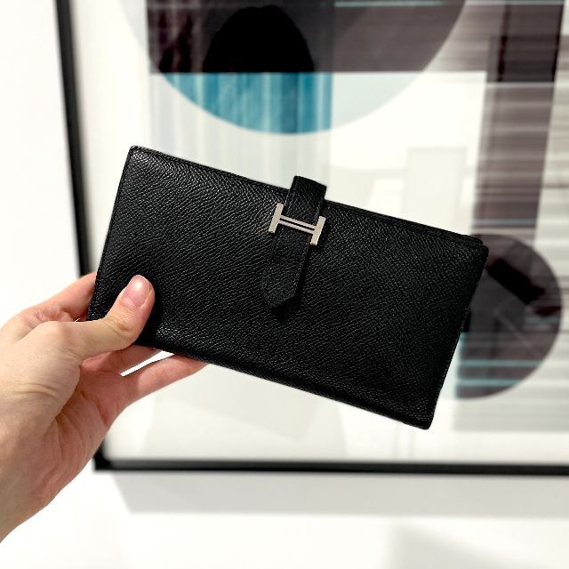 名入れ無料】 Hermes - Y刻印 ブラック ヴォーエプソン ベアンスフレ