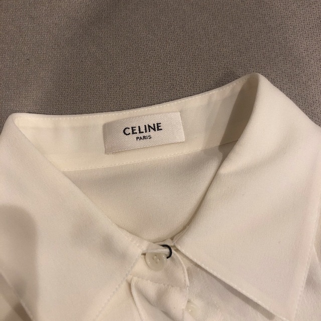 Celine セリーヌ　新品　シルク100% シャツ　34号