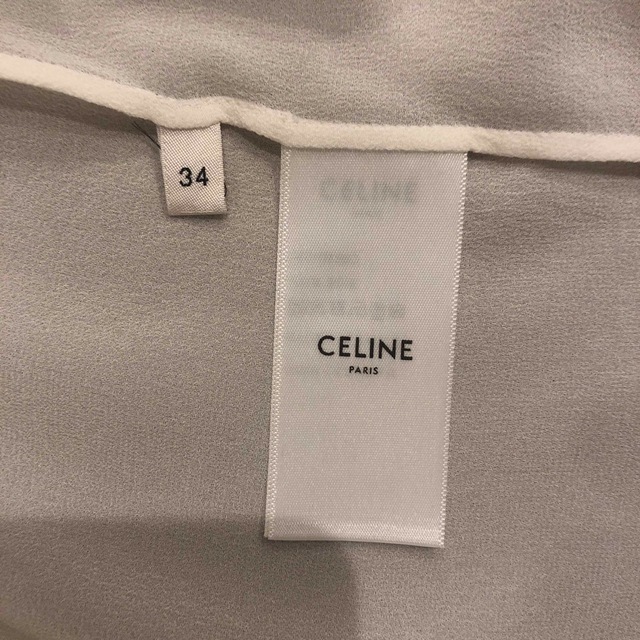 Celine セリーヌ 新品 シルク100% シャツ 34号