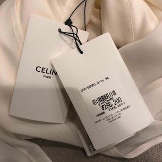 Celine セリーヌ 新品 シルク100% シャツ 34号