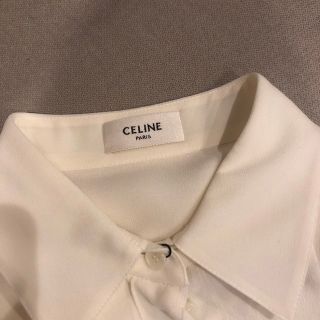 Celine セリーヌ 新品 シルク100% シャツ 34号