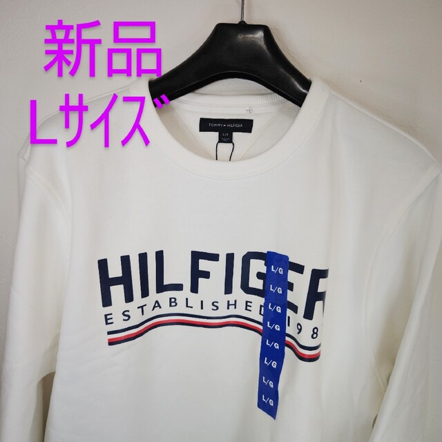 TOMMY HILFIGER(トミーヒルフィガー)のTOMMY HILFIGER メンズ トレーナー スウェット 裏起毛 Lサイズ メンズのトップス(スウェット)の商品写真