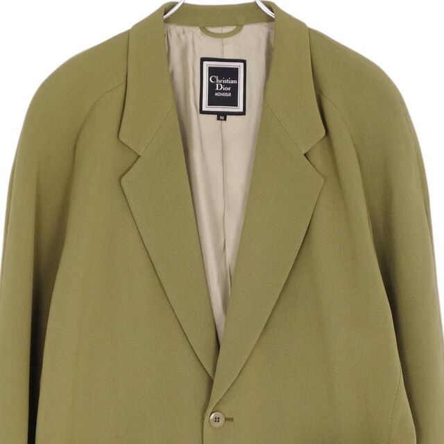 Vintage クリスチャンディオール Christian Dior MONSIEUR ジャケット テーラードジャケット シングル アウター メンズ M カーキ