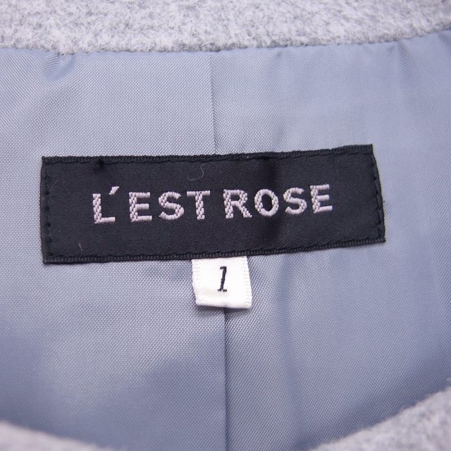 L'EST ROSE(レストローズ)のレストローズ L'EST ROSE コート アウター ノーカラー ショート 1 レディースのジャケット/アウター(その他)の商品写真