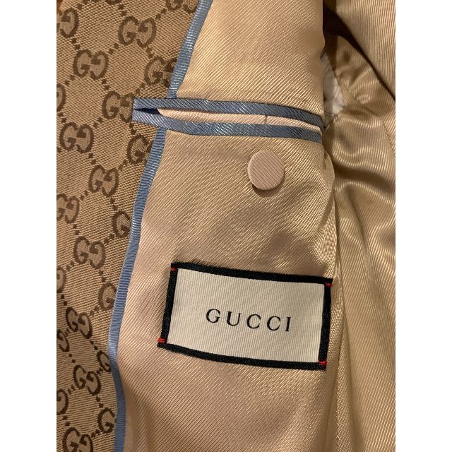 Gucci(グッチ)のnhat hoang様 専用 新品 GUCCI GGキャンバス ジャケット メンズのジャケット/アウター(テーラードジャケット)の商品写真
