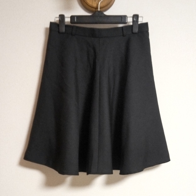 grove(グローブ)の【grove】フレアミニスカート　ミニフレアスカート　黒　ブラック　M　春夏秋 レディースのスカート(ミニスカート)の商品写真