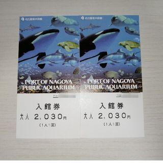 送料無料 名古屋港水族館ペアチケット 2枚セット(水族館)