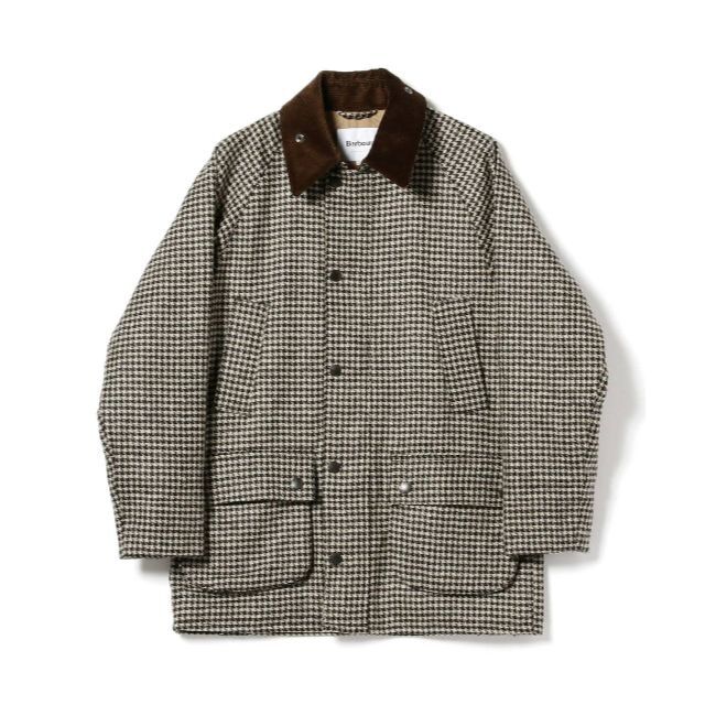 Barbour×BEAMS 別注 BEDALE-F ハウンドトゥースジャケット