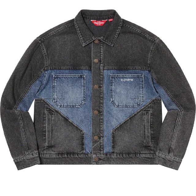 22FW Supreme 2-Tone Paneled Denim Jacket - Gジャン/デニムジャケット