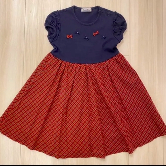 最終値下げ♡美品♡ファミリア♡ワンピースセット♡100 - ワンピース 最終値下げ♡美品♡ファミリア♡ワンピースセット♡100 - ワンピース
