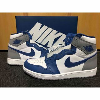 ナイキ(NIKE)の【新品】NIKE AIR JORDAN 1 TRUE BLUE スニーカー(スニーカー)