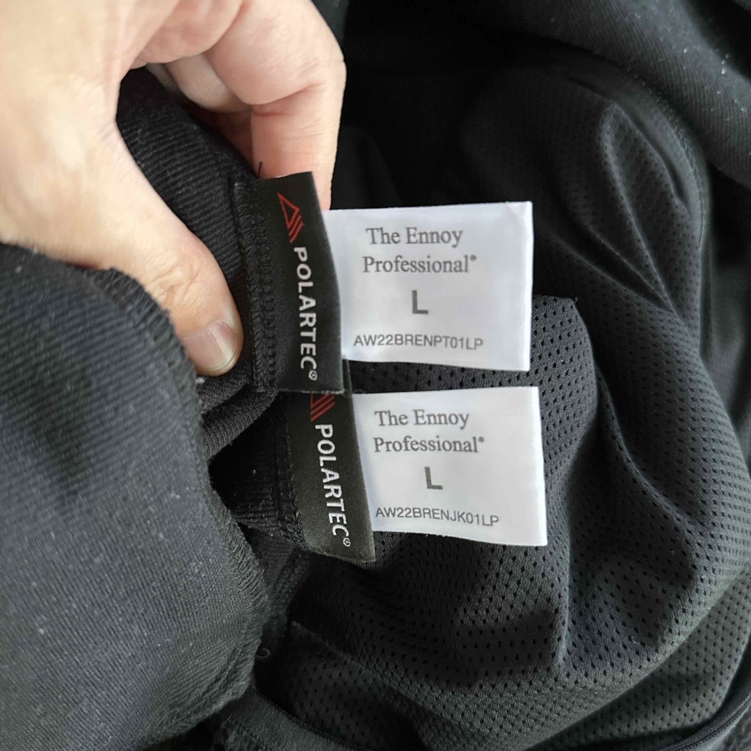 1LDK SELECT(ワンエルディーケーセレクト)のセットアップ 黒 × 黒 Polartec City Fleece エンノイ L メンズのジャケット/アウター(その他)の商品写真