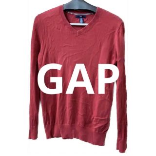 ギャップ(GAP)の【GAP！必見！】レッド　セーター　Vネック(ニット/セーター)