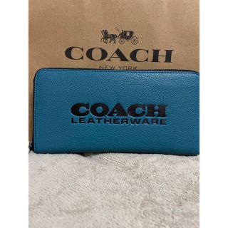 コーチ(COACH)のターコイズ グリーン系 アウトレットCOACH 長財布 未使用(財布)