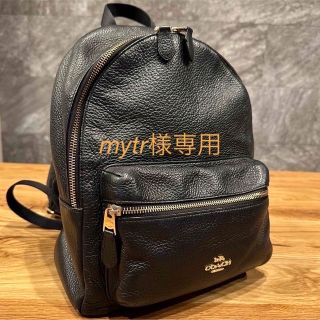 コーチ(COACH)の◆コーチCOACH◆ リュック レザー ブラック(リュック/バックパック)