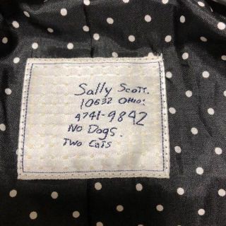 sally scott　サリースコット ステンカラー ロングコート カシミヤ混