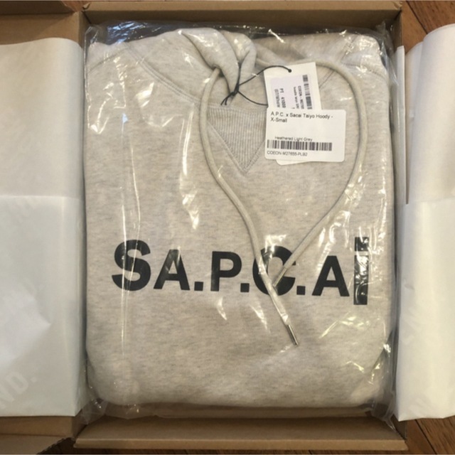 sacai - sacai apc パーカー フーディー グレー xsの通販 by sacai - sacai apc パーカー フーディー グレー xsの通販 by