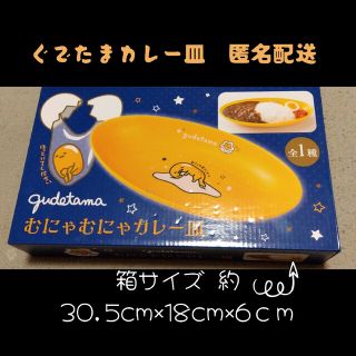 グデタマ(ぐでたま)のぐでたま　むにゃむにゃカレー皿(食器)