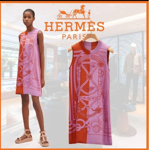 sale♡HERMES♡ノースリーブワンピース♡