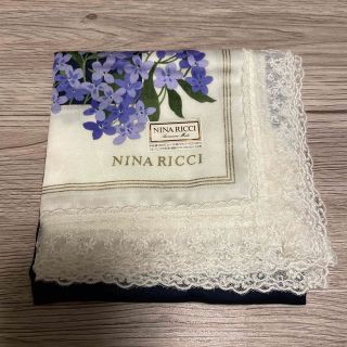 ニナリッチ(NINA RICCI)のニナリッチ大判ハンカチレースパープル(ハンカチ)