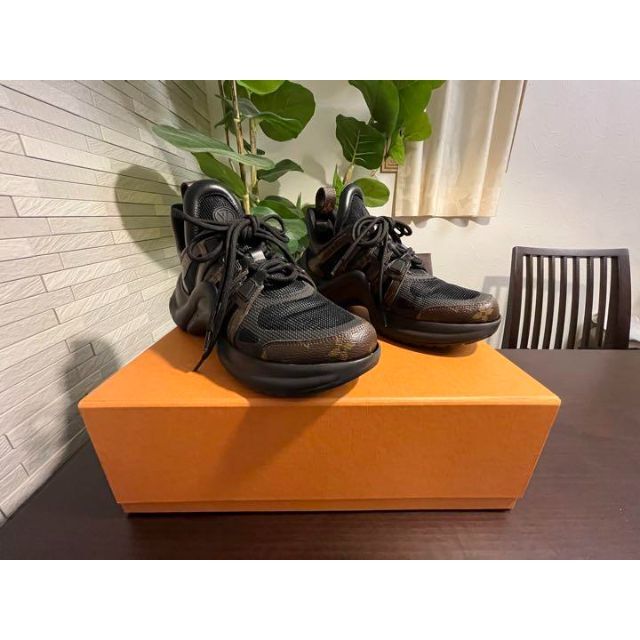 LOUIS VUITTON ルイヴィトン スニーカー モノグラム レザー レア | www
