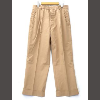 20SS メゾンマルジェラ1 タック入り プリーツパンツ 40 Beige