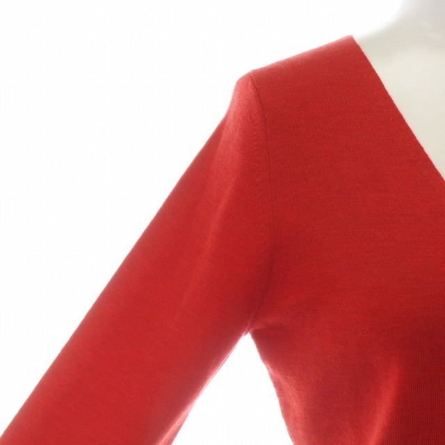 DES PRES(デプレ)のDES PRES ニット セーター 長袖 Vネック ウール 1 S 赤 レッド レディースのトップス(ニット/セーター)の商品写真
