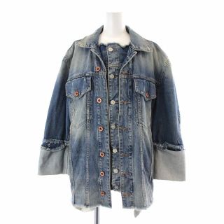 ディーゼル(DIESEL)のディーゼル Gジャン ジージャン デニムジャケット フリル フリンジ XXS 青(Gジャン/デニムジャケット)