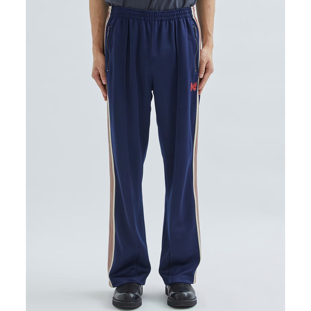 Needles(ニードルス)のNEEDLES TRACKPANTS 別注STUDIOUS ネイビー メンズのパンツ(スラックス)の商品写真