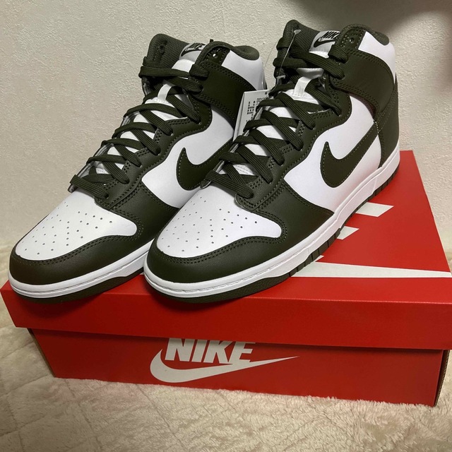 靴/シューズNike Dunk High Championship Khaki  28cm