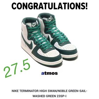 ナイキ(NIKE)のNike Terminator High "Noble Green" 27.5(スニーカー)