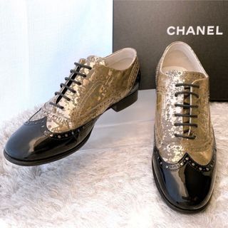 CHANEL シャネル ココマーク ローファー レースアップシューズ 革靴 美