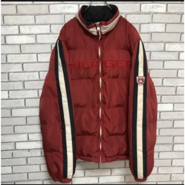 TOMMY HILFIGER(トミーヒルフィガー)の希少 トミーヒルフィガー☆トリコロール中綿リバーシブルジャケット Lサイズ90s メンズのジャケット/アウター(ダウンジャケット)の商品写真