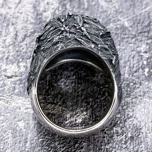 定価6.9万・新品☆Justin Davis ラベンダーモチーフスカルリング-