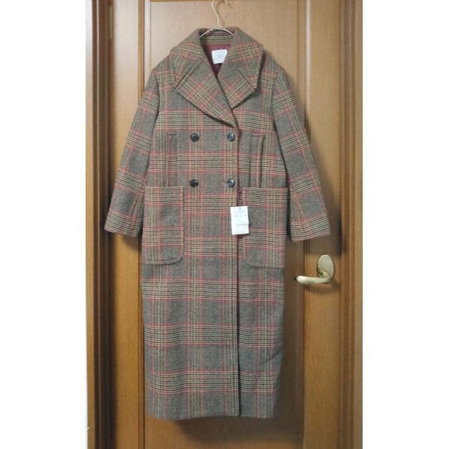 新品 IENA LA BOUCLE メルトン Pコート チェック