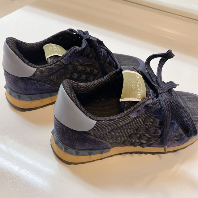 VALENTINO ヴァレンティノ レディース スニーカー ネイビー 紺 デニム