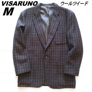 レトロヴィンテージ VISARUNO　肉厚ウールツイード　テーラードジャケット(テーラードジャケット)