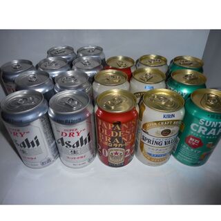 アサヒビール　サッポロビール　キリンビール　サントリー　４種　350ml　18缶(ビール)