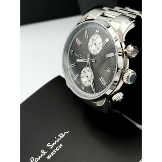 Paul Smith - 美品 ポールスミス 「ブロック」 P10033 チャコール メンズ腕時計