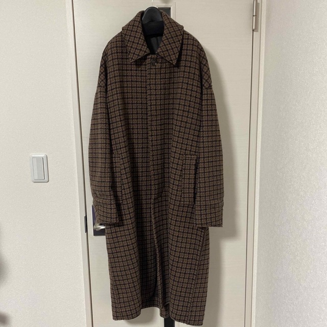 メンズYOKE DOUBLE JQUARD KNIT BALCOLLAR coat