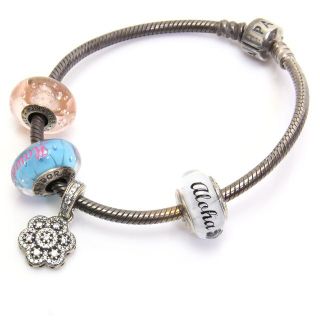 Trollbeads トロールビーズ SVバングルとビーズ&18kストッパー 可愛い