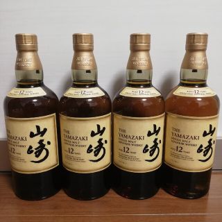 サントリー(サントリー)のサントリー　山崎　12年　700ml　４本セット　新品未開栓品(ウイスキー)