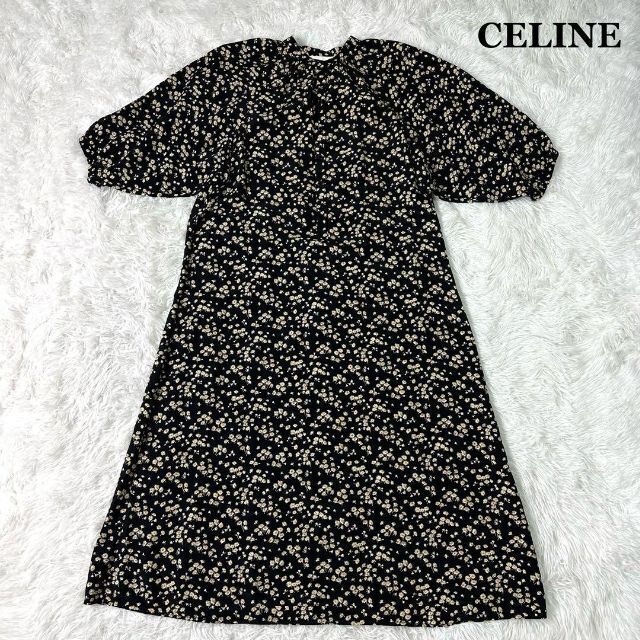 人気ブラドン celine - 【希少・極美品】セリーヌ ロングワンピース