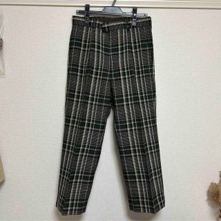 クラネ(CLANE)のCLANE HOMME チェックワイドスラックス(スラックス)