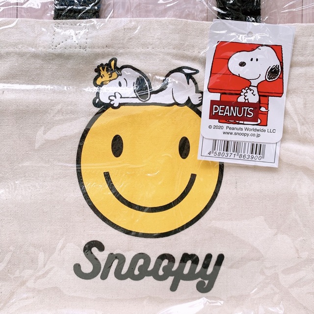 SNOOPY(スヌーピー)のスヌーピー SNOOPY トートバッグ 犬 お散歩バッグ スリーアローズ  新品 レディースのバッグ(トートバッグ)の商品写真