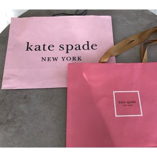 ケイトスペードニューヨーク(kate spade new york)のケイトスペード　特大　ショップ袋　紙袋　ショッパー　2種類　(ショップ袋)