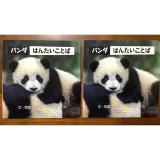 ほぼ未使用「パンダ　はんたいことば」カナダの絵本　ワールドライブラリー(絵本/児童書)