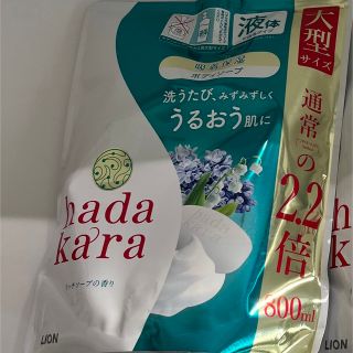 ハダカラ(hadakara（LION）)の【新品】hadakara  リッチソープの香り　800ml (ボディソープ/石鹸)